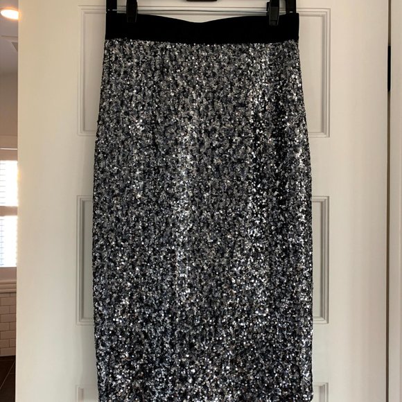 Milly Sequin Pencil Skirt - Picture 4 of 6